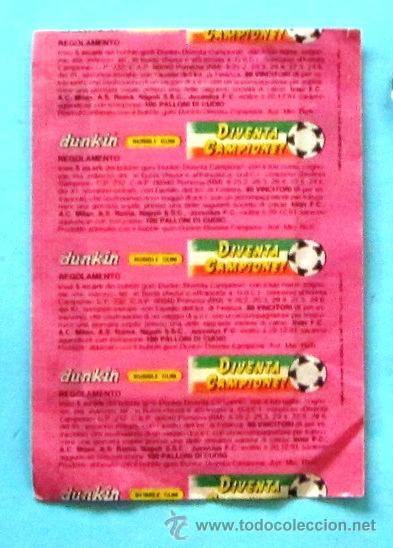 Coleccionismo cromos antiguos: SOBRE CON CROMOS. DIVENTA CAMPIONE. DUNKIN. - Foto 2