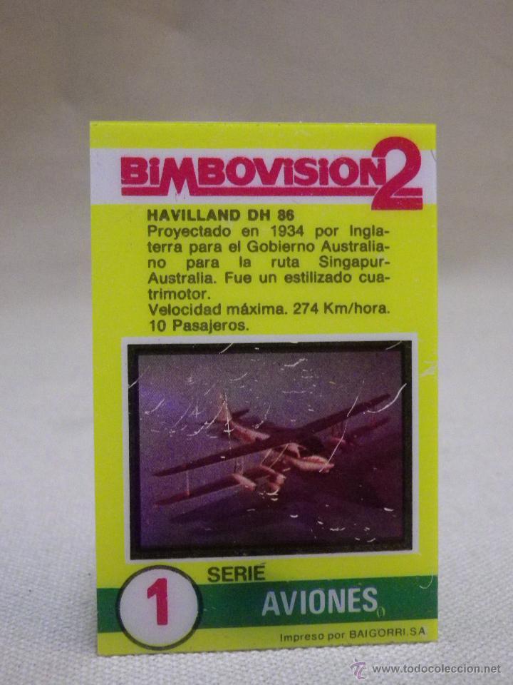 Coleccionismo cromos antiguos: CROMO, BIMBOVISION, AVIONES, N&ordm; 1 - Foto 1