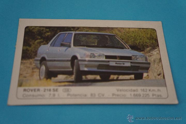 Coleccionismo cromos antiguos: CROMO DE:COCHES,ROVER,(DESPEGADO),N&ordm;18,DEL ALBUM,COCHES,A&Ntilde;O 1986,DE EDICIONES UNIDAS S.A.