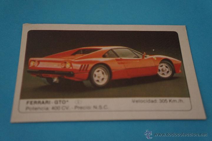 Coleccionismo cromos antiguos: CROMO DE:COCHES,FERRARI,(DESPEGADO),N&ordm;49,DEL ALBUM,COCHES,A&Ntilde;O 1986,DE EDICIONES UNIDAS S.A.