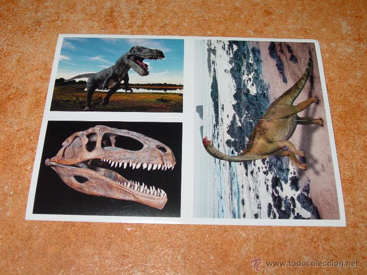 Coleccionismo cromos antiguos: LOTE 4 CROMOS ESPECIALES DE LA COLECCI&Oacute;N DE MARCA: DINOSAURIOS, N&Uacute;MEROS: E1 - E11 - E12 - E13 - Foto 1