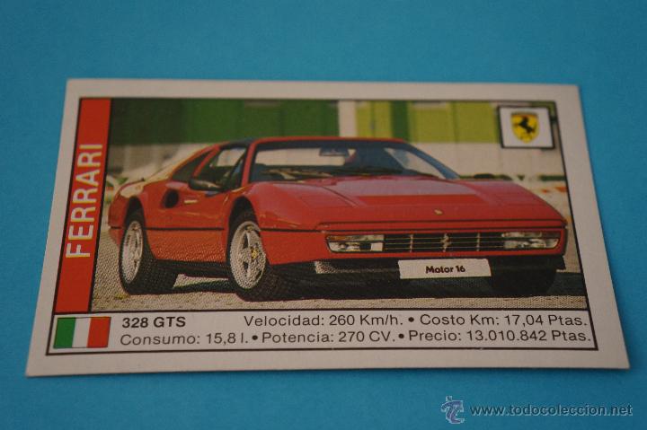 Coleccionismo cromos antiguos: CROMO DE:COCHES,FERRARI,(DESPEGADO),N&ordm;43,DEL ALBUM,COCHES 89,A&Ntilde;O 1988,DE CUSC&Oacute;
