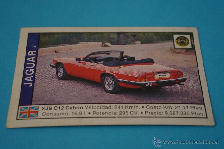 Coleccionismo Cromos antiguos: CROMO DE:COCHES,JAGUAR,(DESPEGADO),N&ordm;73,DEL ALBUM,COCHES 89,A&Ntilde;O 1988,DE CUSC&Oacute;