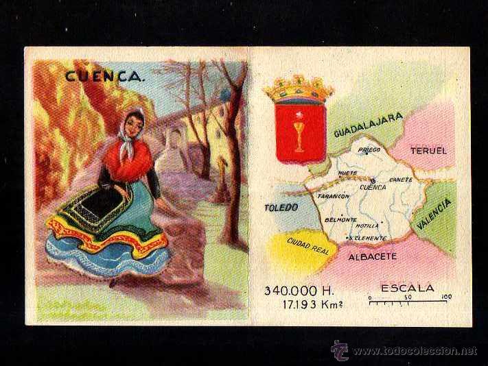 Coleccionismo cromos antiguos: Cromo Geregumil. Cuenca - Foto 1