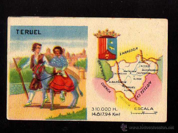 Coleccionismo cromos antiguos: Cromo Geregumil. Teruel - Foto 1