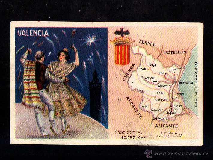 Coleccionismo cromos antiguos: Cromo Geregumil. Valencia - Foto 1