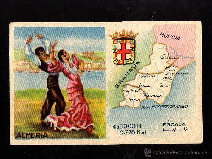 Coleccionismo cromos antiguos: Cromo Geregumil. Almeria - Foto 1