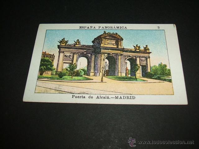 Collezionismo Figurine antiche: MADRID PUERTA DE ALCALA ANTIGUO CROMO COMESTIBLES LA VIOLETA SIGLO XIX