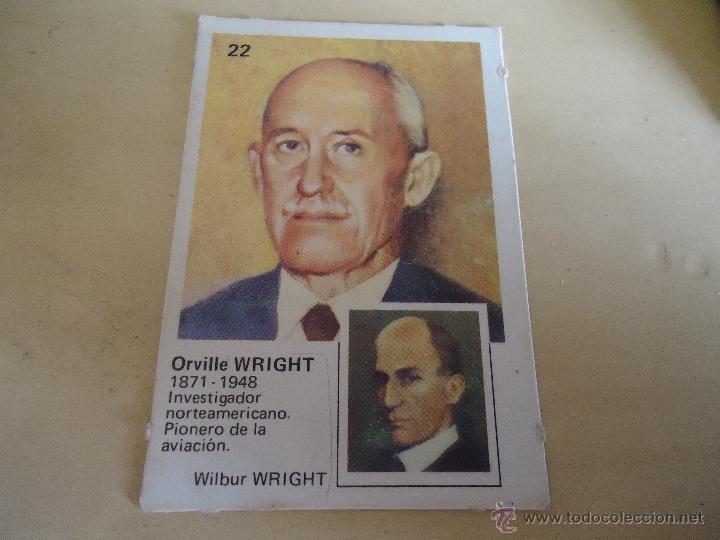 Coleccionismo cromos antiguos: antiguo cromo busca la pareja n 22 orville wright , investigador