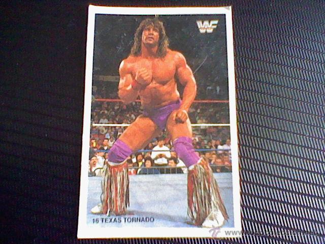 Colecionismo Cromos antigos: cromo premium phoskitos promocional W F wrestling pressing catch texas tornado n&ordm; 16 sin pegar