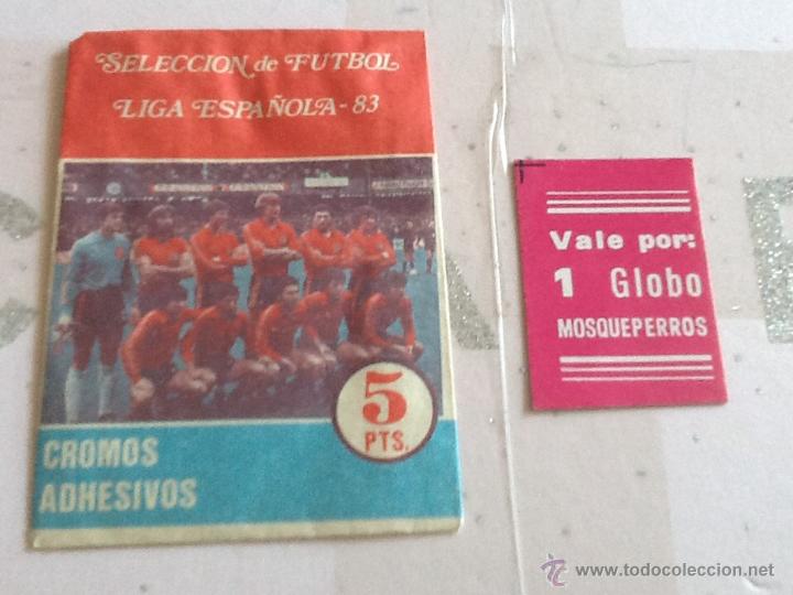 Coleccionismo cromos antiguos: Vale por un globo mosqueperros cromo que sal&iacute;a en ediciones mirete 1983 selecci&oacute;n liga 83 muy difici
