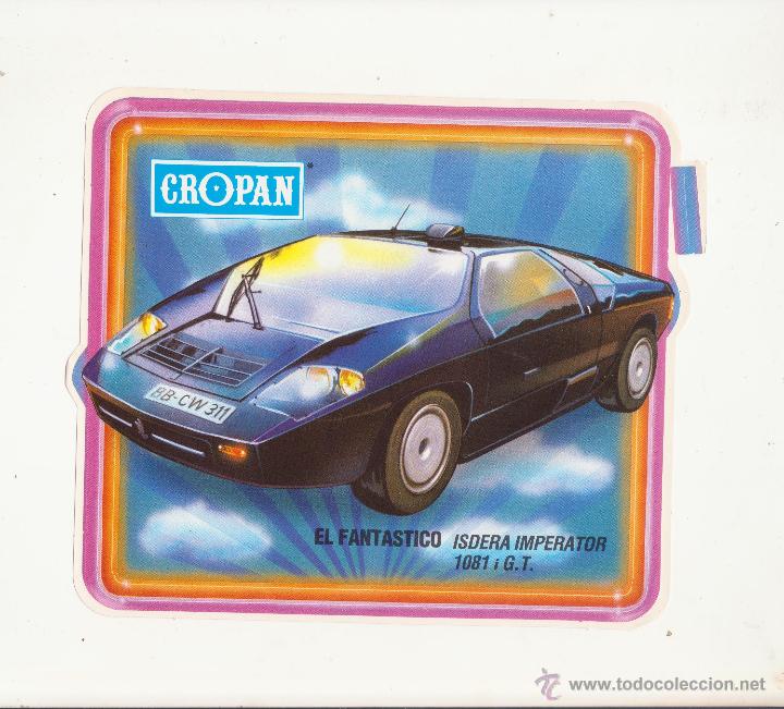 Coleccionismo Cromos antiguos: maxiadhesivo cropan los coches mas fantasticos del mundo