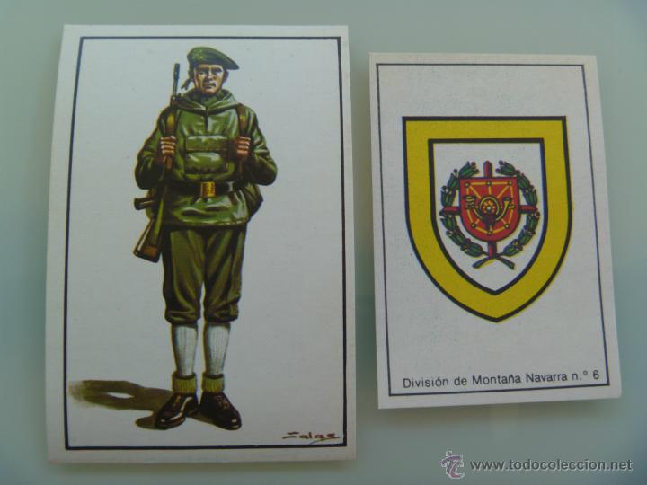 Coleccionismo Cromos antiguos: LOTE 2 CROMOS COLECCION &acute;&acute; NUESTROS EJERCITOS&acute;&acute;: TROPAS MONTA&Ntilde;A, NAVARRA , n&ordm; 26 y 121