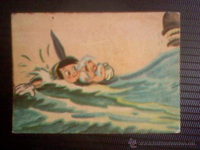 Coleccionismo Cromos antiguos: cromo nunca pegado 1962 fher pinocho pinocchio  Walt Disney creo n&ordm; 228