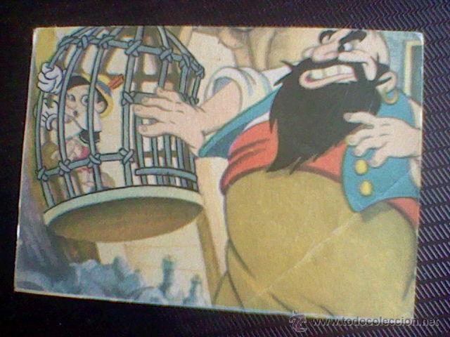 Coleccionismo Cromos antiguos: cromo  nunca pegado pinocho pinocchio 1962 fher walt disney n&ordm; 123