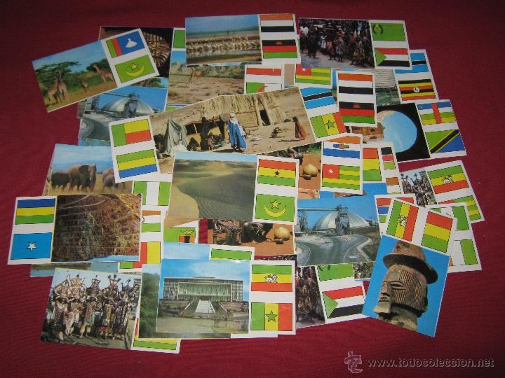 Coleccionismo Cromos antiguos: LOTE CON 36 CROMOS DE LA CAMPA&Ntilde;A CULTURAL RAM - AFRICA EL MUNDO A TRAV&Eacute;S DE SUS CONTINENTES