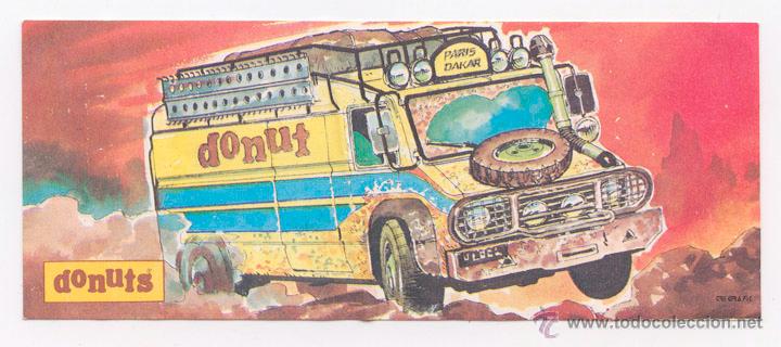 Coleccionismo cromos antiguos: CROMO - DONUTS - PARIS-DAKAR - Foto 1