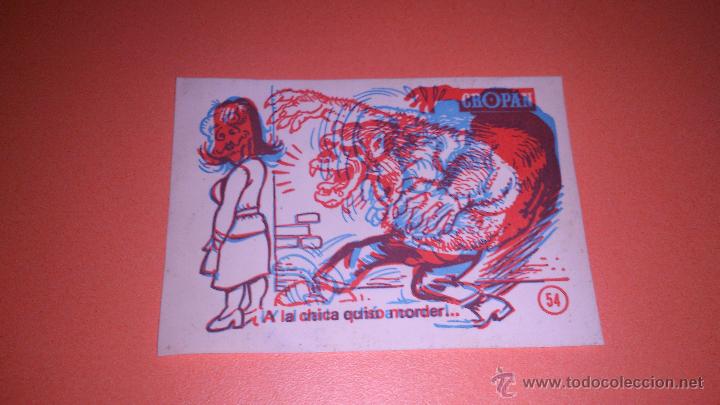 Coleccionismo Cromos antiguos: Cromo tridimensional. CROP&Aacute;N. n&ordm; 54. Gran tama&ntilde;o.