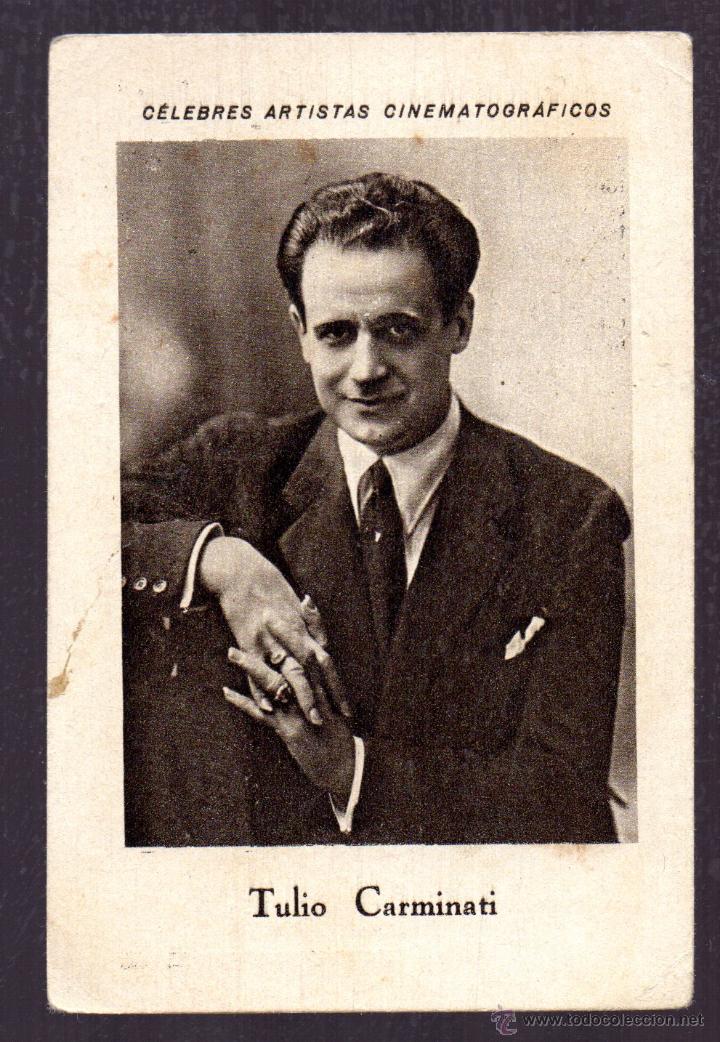 Colecionismo Cromos antigos: CHOCOLATE E JUNCOSA CELEBRES ARTISTAS CINEMATOGRAFICOS TULIO CARMINATI SERIE C N&ordm; 9