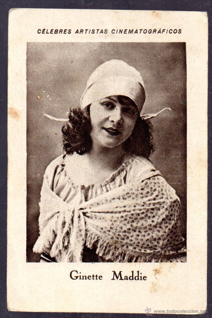 Colecionismo Cromos antigos: CHOCOLATE E JUNCOSA CELEBRES ARTISTAS CINEMATOGRAFICOS GINETTE MADDIE SERIE D N&ordm; 10