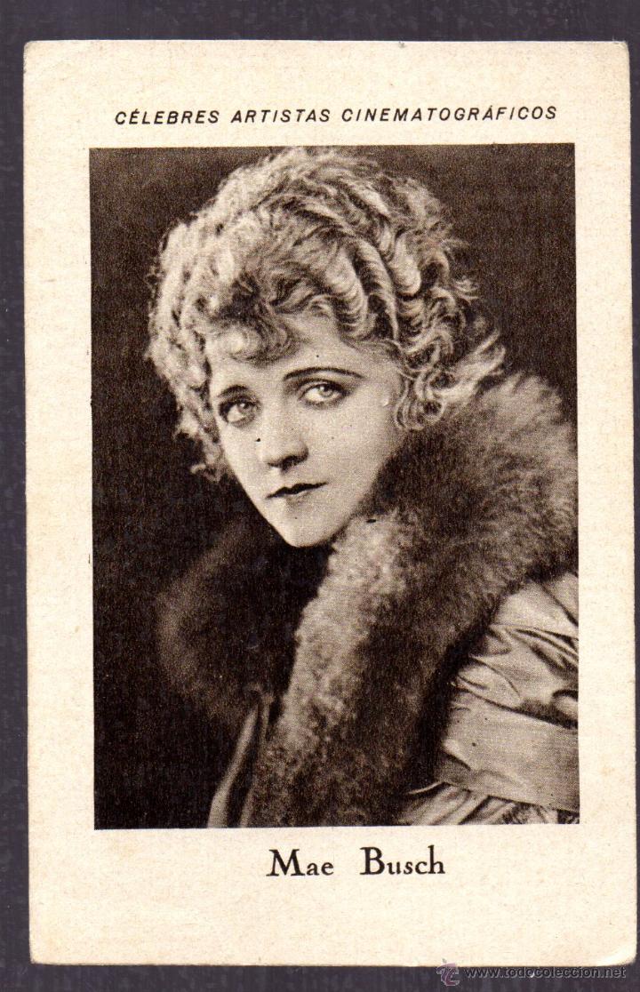 Colecionismo Cromos antigos: CHOCOLATE E JUNCOSA CELEBRES ARTISTAS CINEMATOGRAFICOS MAE BUSCH SERIE D N&ordm; 9