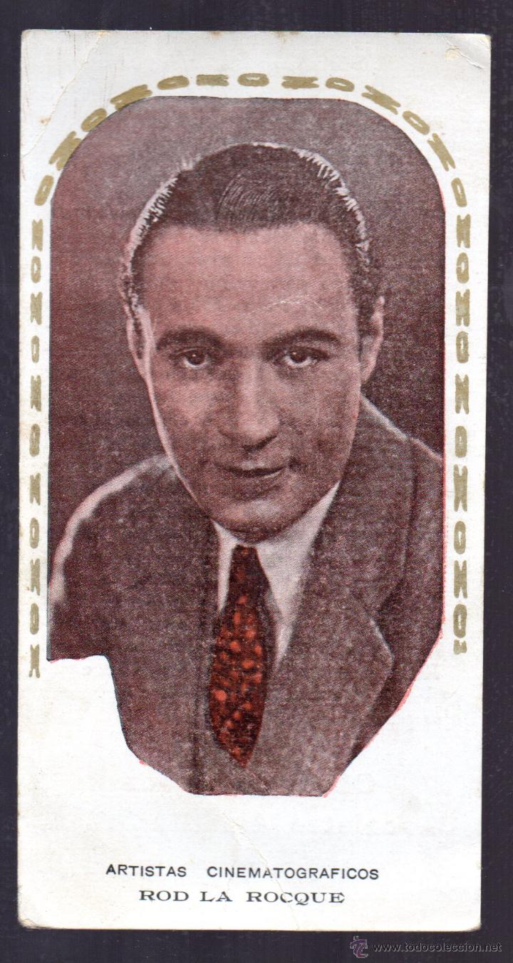 Colecionismo Cromos antigos: CHOCOLATE AMATLLER ARTISTA CINEMATOGRAFICOS ROD LA ROCQUE SERIE 3 N&ordm; 5