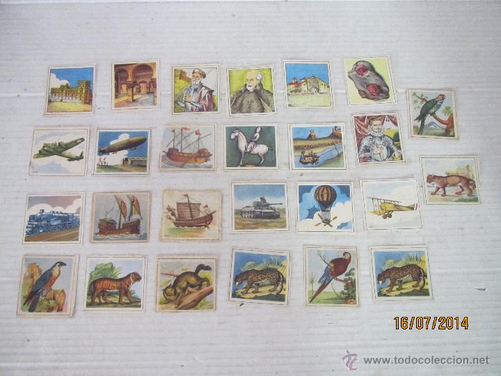 Collectable Antique Stickers: Lote de 26 Cromos * ENCICLOPEDIA CULTURAL DE CHICOS *