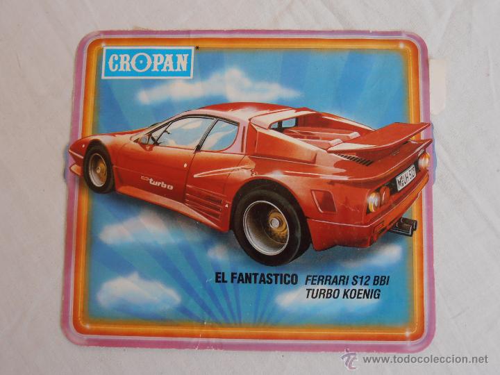 Coleccionismo Cromos antiguos: CROPAN MAXI ADHESIVO EL FANTASTICO FERRARI S12 COCHES MAS FANTASTICOS DEL MUNDO