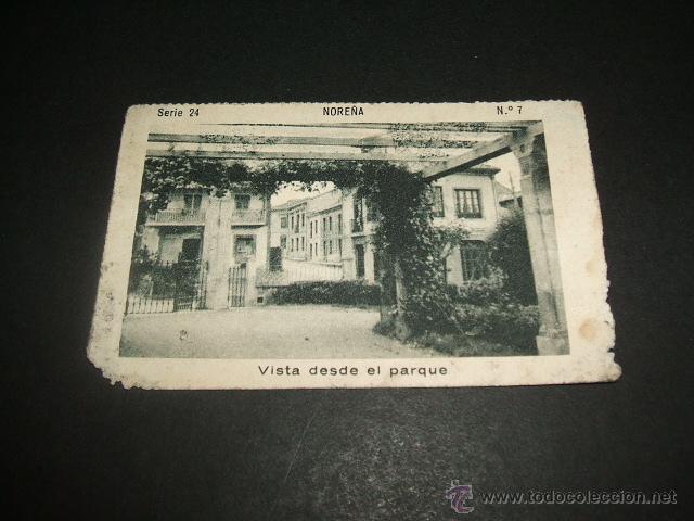 Sammeln alte Sammelbilder: NORE&Ntilde;A ASTURIAS VISTA DESDE EL PARQUE ANTIGUO CROMO A&Ntilde;OS 30