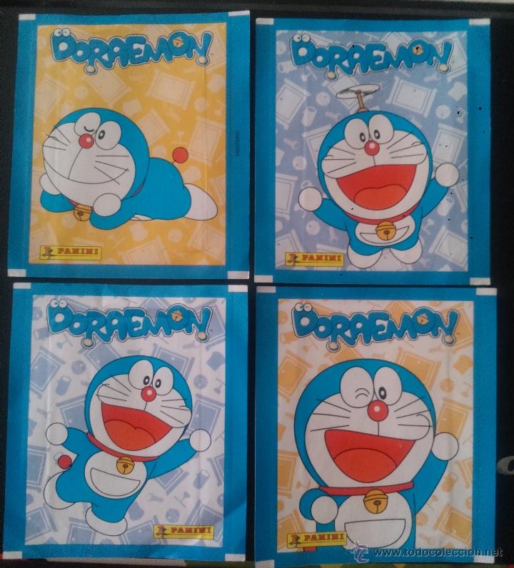 Coleccionismo cromos antiguos: DORAEMON PANINI 2012 4 SOBRES VACIOS - Foto 1