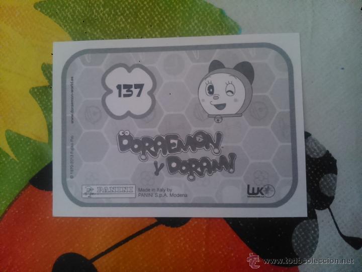 Coleccionismo cromos antiguos: DORAEMON Y DORAMI DE PANINI N 137 - Foto 2