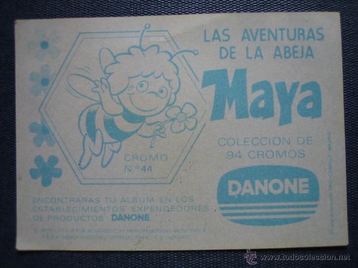 Coleccionismo cromos antiguos: Cromo Las aventuras de la abeja Maya de Danone - Foto 2