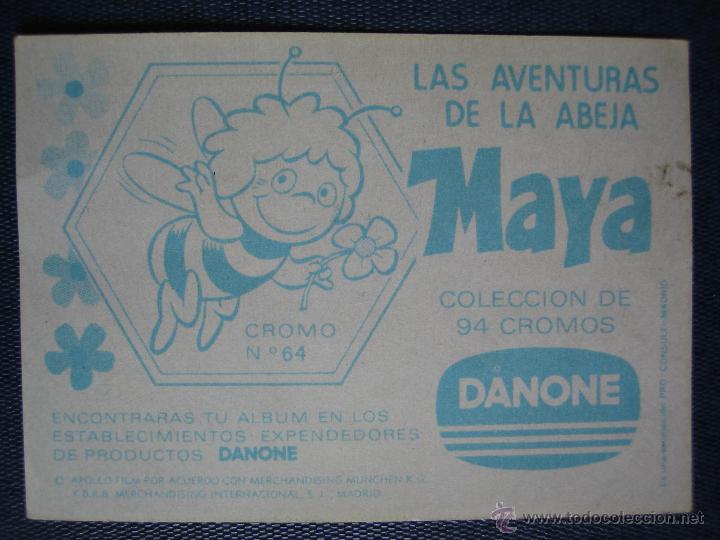 Coleccionismo cromos antiguos: Cromo Las aventuras de la abeja Maya de Danone - Foto 2