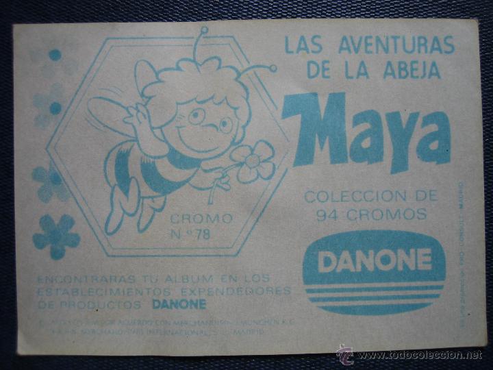 Coleccionismo cromos antiguos: Cromo Las aventuras de la abeja Maya de Danone - Foto 2