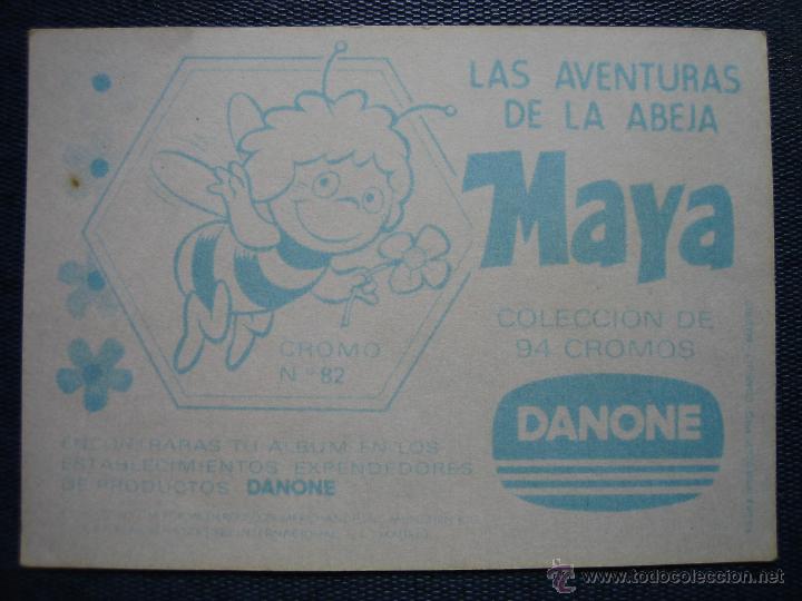 Coleccionismo cromos antiguos: Cromo Las aventuras de la abeja Maya de Danone - Foto 2