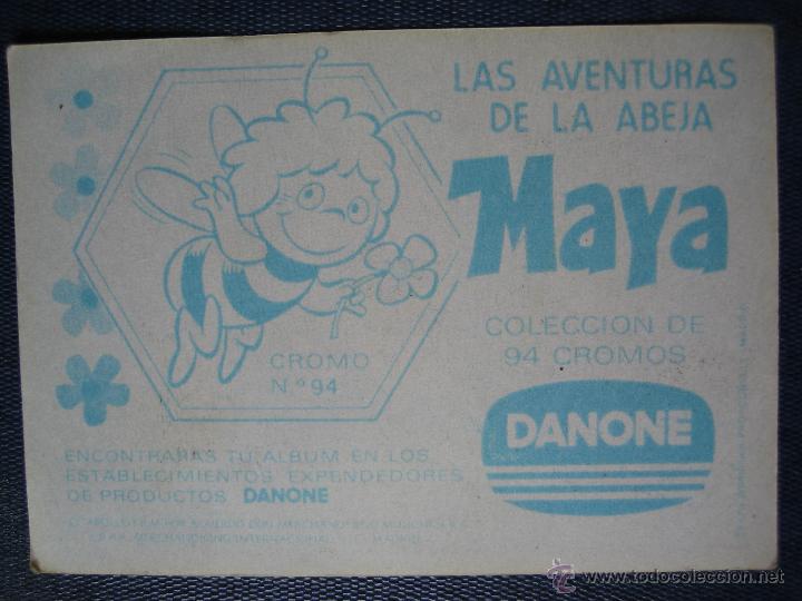 Coleccionismo cromos antiguos: Cromo Las aventuras de la abeja Maya de Danone - Foto 2