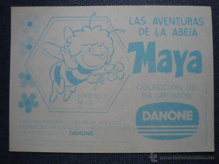 Coleccionismo cromos antiguos: Cromo Las aventuras de la abeja Maya de Danone - Foto 2