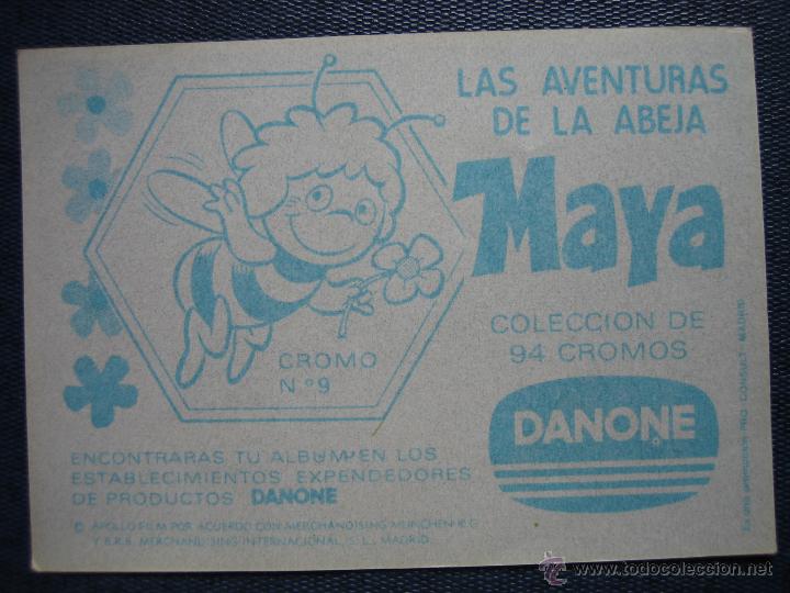 Coleccionismo cromos antiguos: Cromo Las aventuras de la abeja Maya de Danone - Foto 2