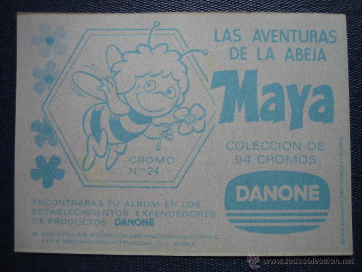 Coleccionismo cromos antiguos: Cromo Las aventuras de la abeja Maya de Danone - Foto 2