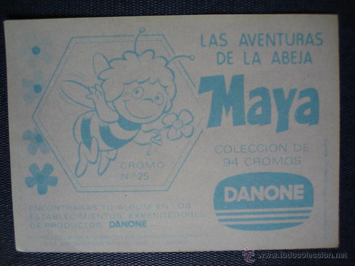 Coleccionismo cromos antiguos: Cromo Las aventuras de la abeja Maya de Danone - Foto 2