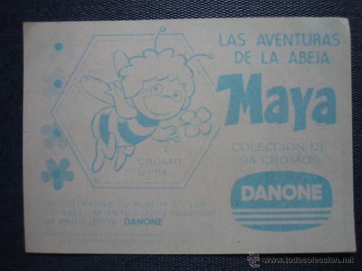 Coleccionismo cromos antiguos: Cromo Las aventuras de la abeja Maya de Danone - Foto 2
