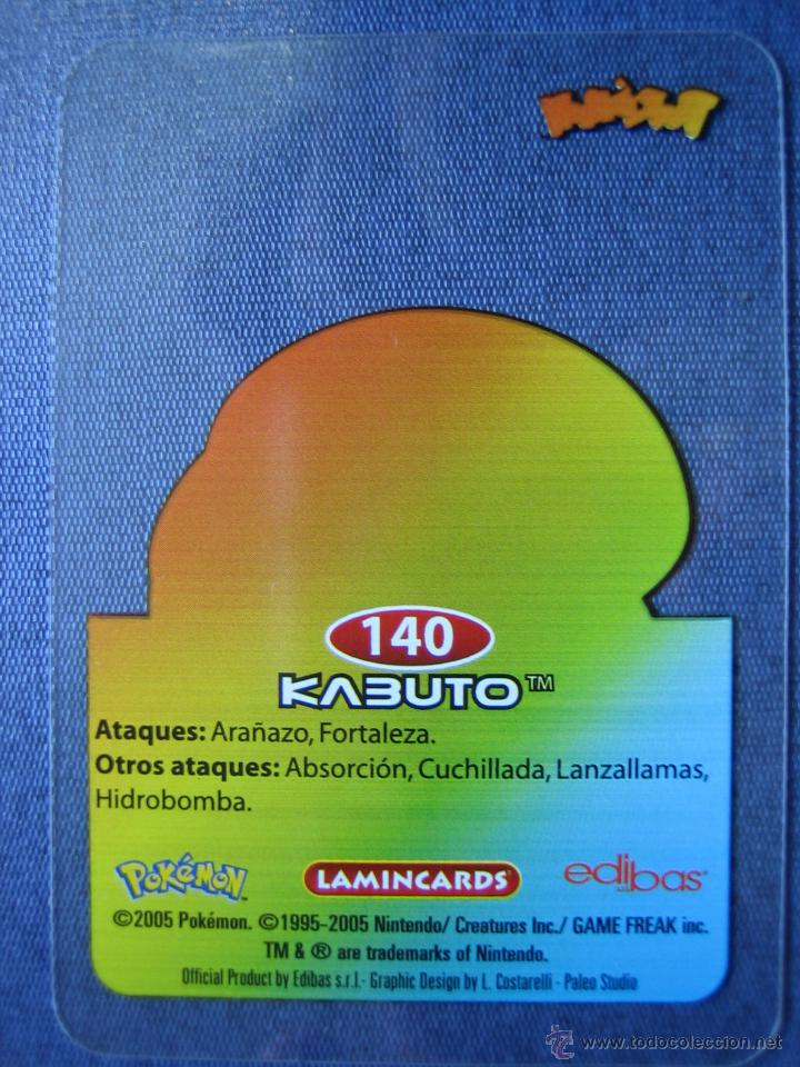 Coleccionismo cromos antiguos: Cromo lamiscares de Pokemon. ED Edibas 2005 - Foto 2