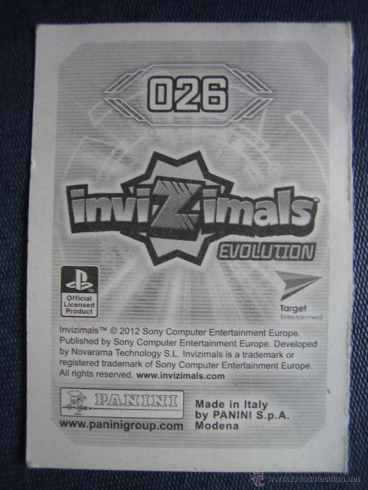 Coleccionismo cromos antiguos: Cromo invizimals evoluci&oacute;n N 026. de Panini - Foto 2