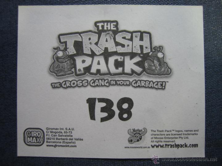 Coleccionismo cromos antiguos: Cromo the trash pack 138. De giromax - Foto 2