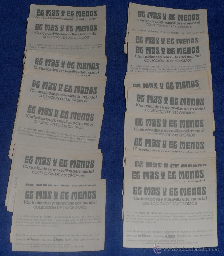 Coleccionismo cromos antiguos: El mas y el menos - Chocolates Torras - Foto 1