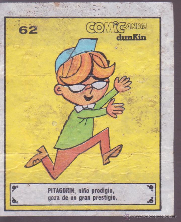 Coleccionismo cromos antiguos: COMICLANDIA -- DUNKIN -- N&ordm; 62 PITAGOR&Iacute;N - Foto 1