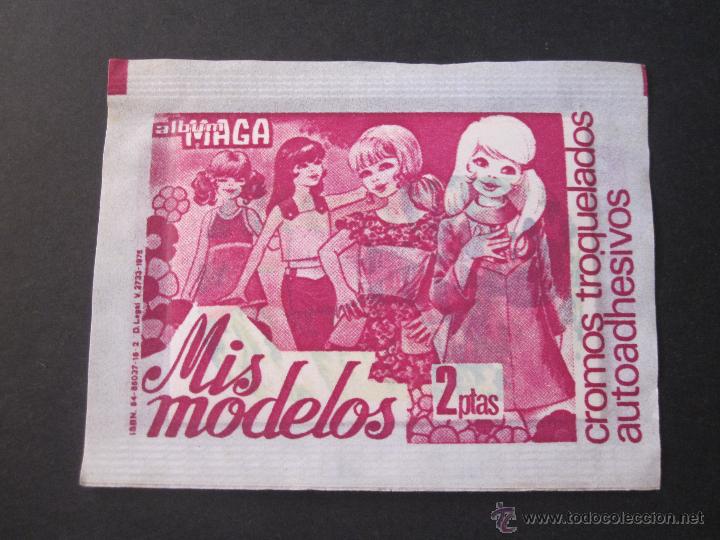 Coleccionismo cromos antiguos: antiguo sobre de cromos sin abrir MIS MODELOS - Foto 1