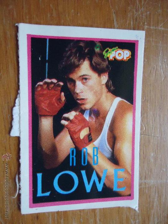 Coleccionismo cromos antiguos: CrOMO ADHESIVO SUPER POP , ROB LOWE - Foto 1