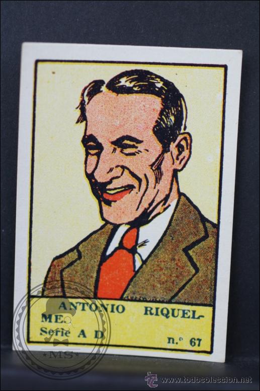Collezionismo Figurine antiche: Antiguo Cromo de Actores de Cine Espa&ntilde;oles - Serie A D. Antonio Riquelme, N&ordm; 67