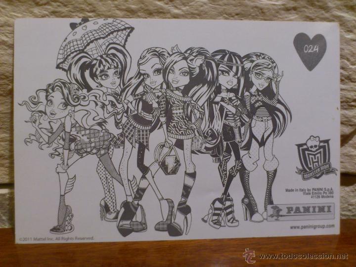Coleccionismo cromos antiguos: CROMO - MONSTER HIGH - PANINI - 2011 - POSTAL - N&ordm; 24 - Foto 2